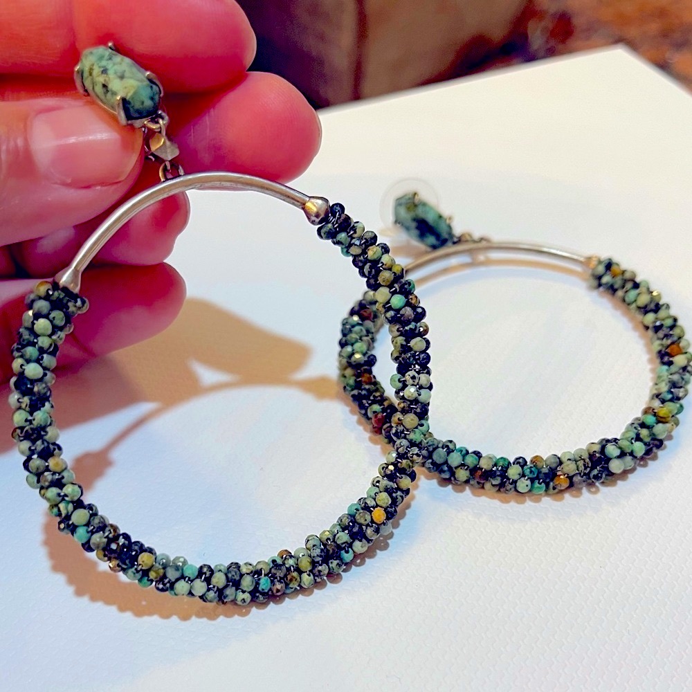 Kendra Scott Russel Silver Hoop Earrings